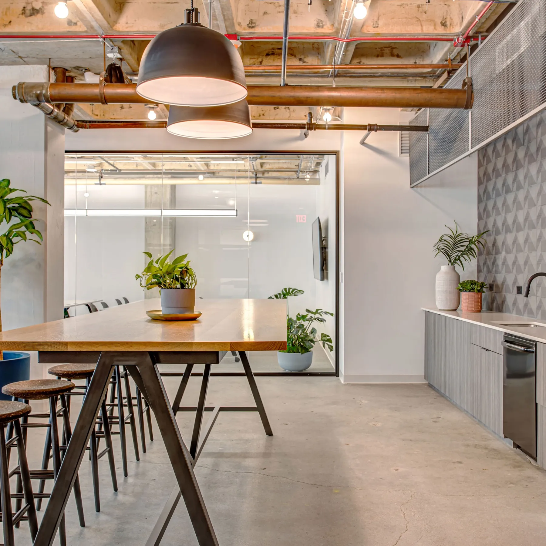 custom community table urban ash by Icon Modern