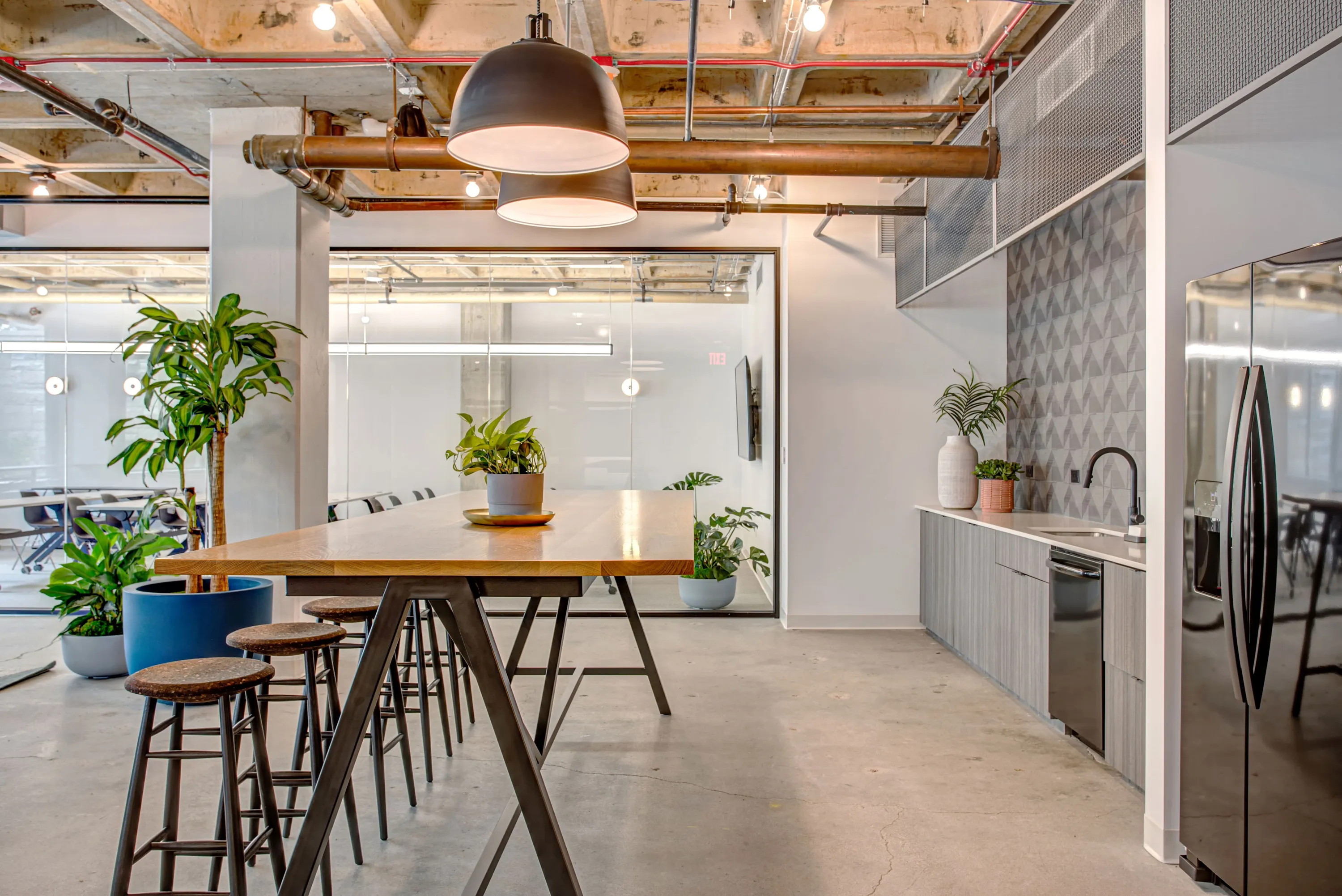 custom community table urban ash by Icon Modern